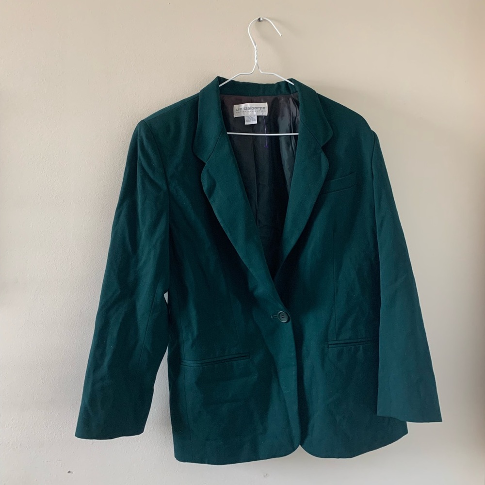 Liz Claiborne Petite Green Blazer